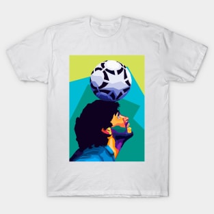 Maradona Legend Wpap Pop Art T-Shirt